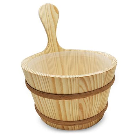 Bucket and Ladle Package 1, Ladle, Timer and Thermometer - Sauna Accessory Package view 4