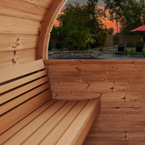 SaunaLife Model E6W Sauna Barrel-Window view 3