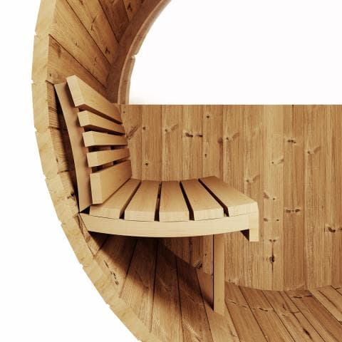 SaunaLife Model E8W Sauna Barrel-Window view 5