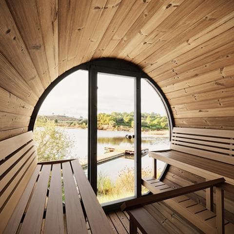 SaunaLife Model EE8G Sauna Barrel view 4