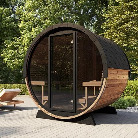 SaunaLife Model EE8G Sauna Barrel view 2