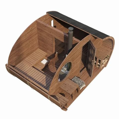 SaunaLife Model G11 Outdoor Home Sauna Kit view 4