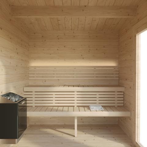 SaunaLife Model G4 Outdoor Home Sauna Kit view 4