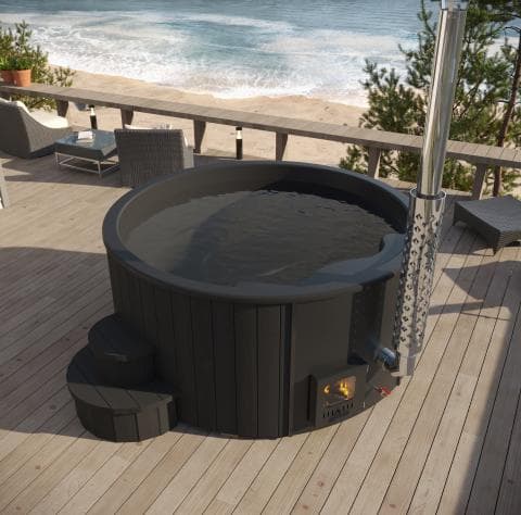 SaunaLife Model S4 Wood-Fired Hot Tub view 4
