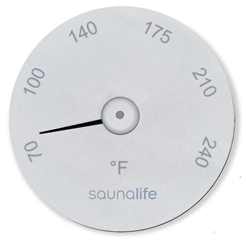 SaunaLife SaunaGear Thermometer Fahrenheit Thermometer, Round, White view 2