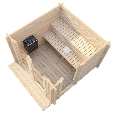 SaunaLife Model G4 Outdoor Home Sauna Kit view 5