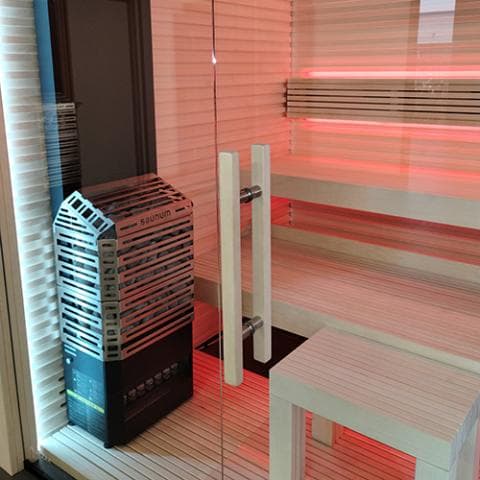 Air Series, 4.8kW Sauna Heater w/Climate Equalizer, Stainless view 4