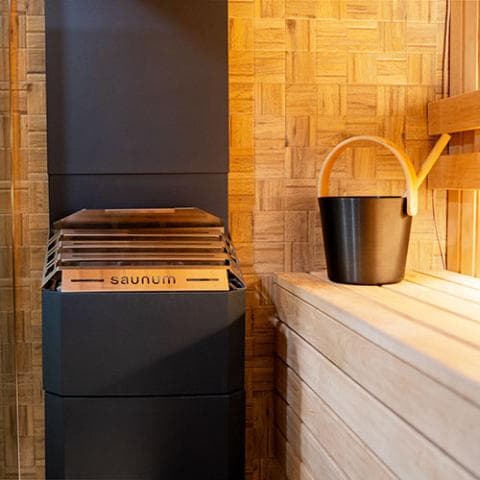 Air Series, 4.8kW Sauna Heater w/Climate Equalizer, Black view 3