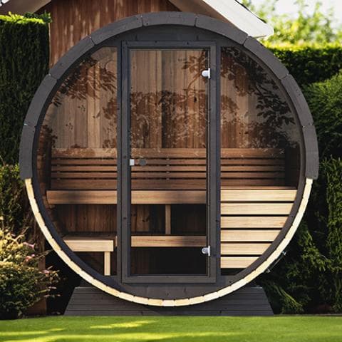 SaunaLife Model EE6G Sauna Barrel view 2