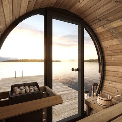 SaunaLife Model EE6G Sauna Barrel view 5