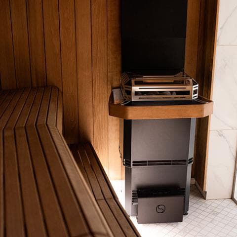 Air Series, 9.8kW Sauna Heater w/Climate Equalizer, Black view 3